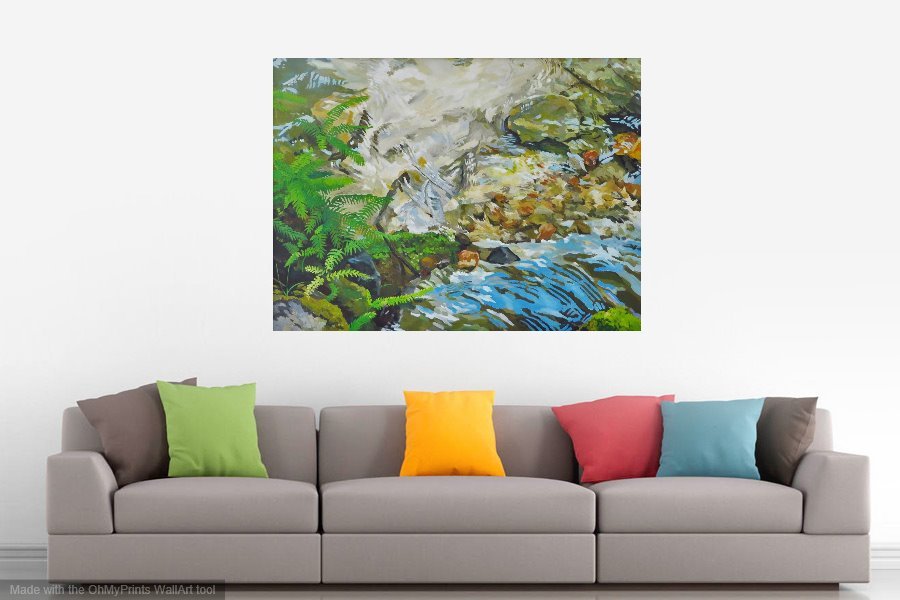 Kristen O'Neill landscape painting creek
