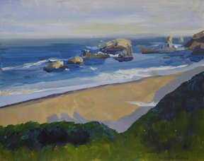 Brookings Beach painting